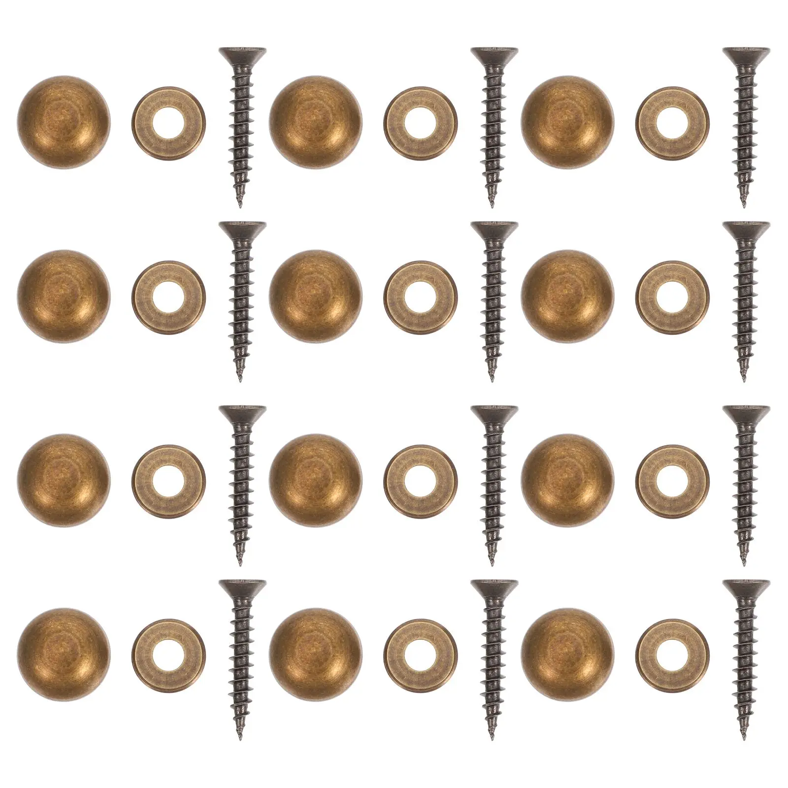 

16 Pcs Glass Mirror Nails Copper Self Tapping Screws Furniture Decorative Woodworking Mirrors Tea Tables Wardrobes