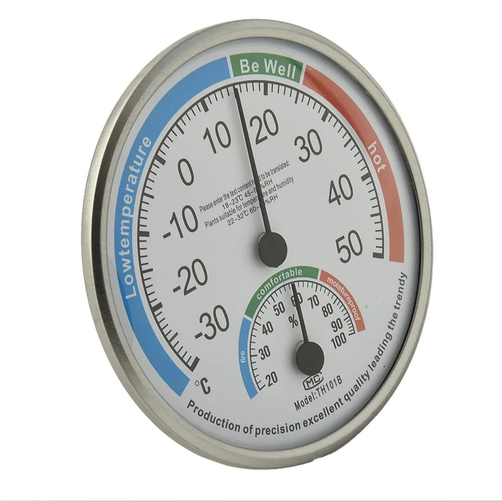 Easy-to-read High Quality Restaurant Workshop And House Thermometer Thickness 2.2cm Diameter 13cm Range: -30-50 °