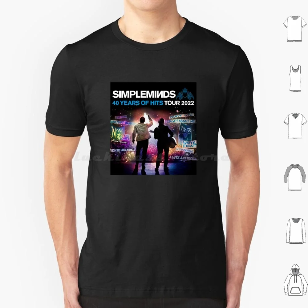 Simple Minds Vintage Retro Style 80s Tour 008 T Shirt Big Size 100% Cotton Simple Minds Logo Alive And Well Dont Forget The