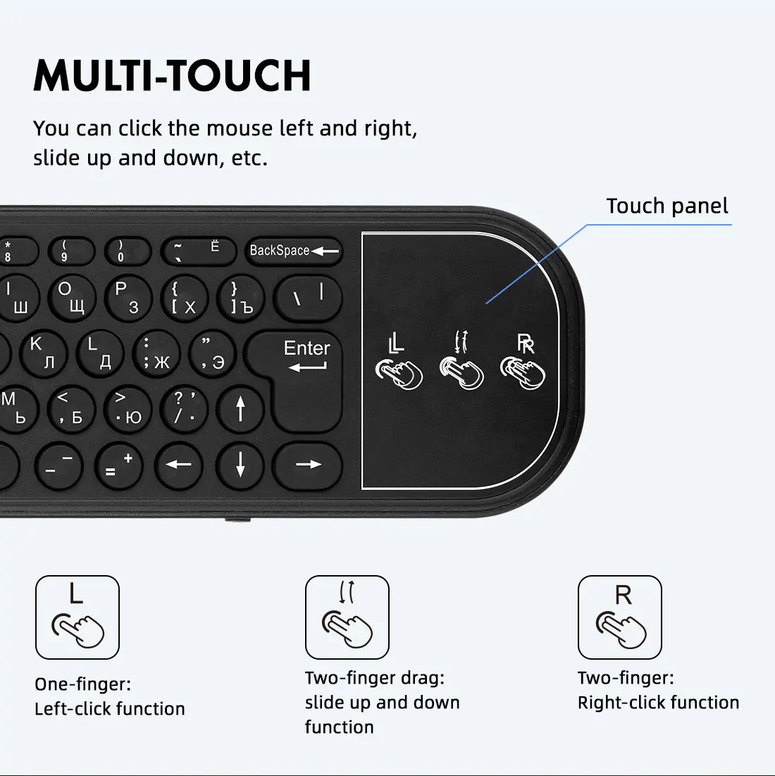 G60S Pro BT 2.4G Wireless Air Mouse Voice Remote Control BT5.0 Gyroscope IR Learning Backlit Mini Keyboard for Android TV BOX PC