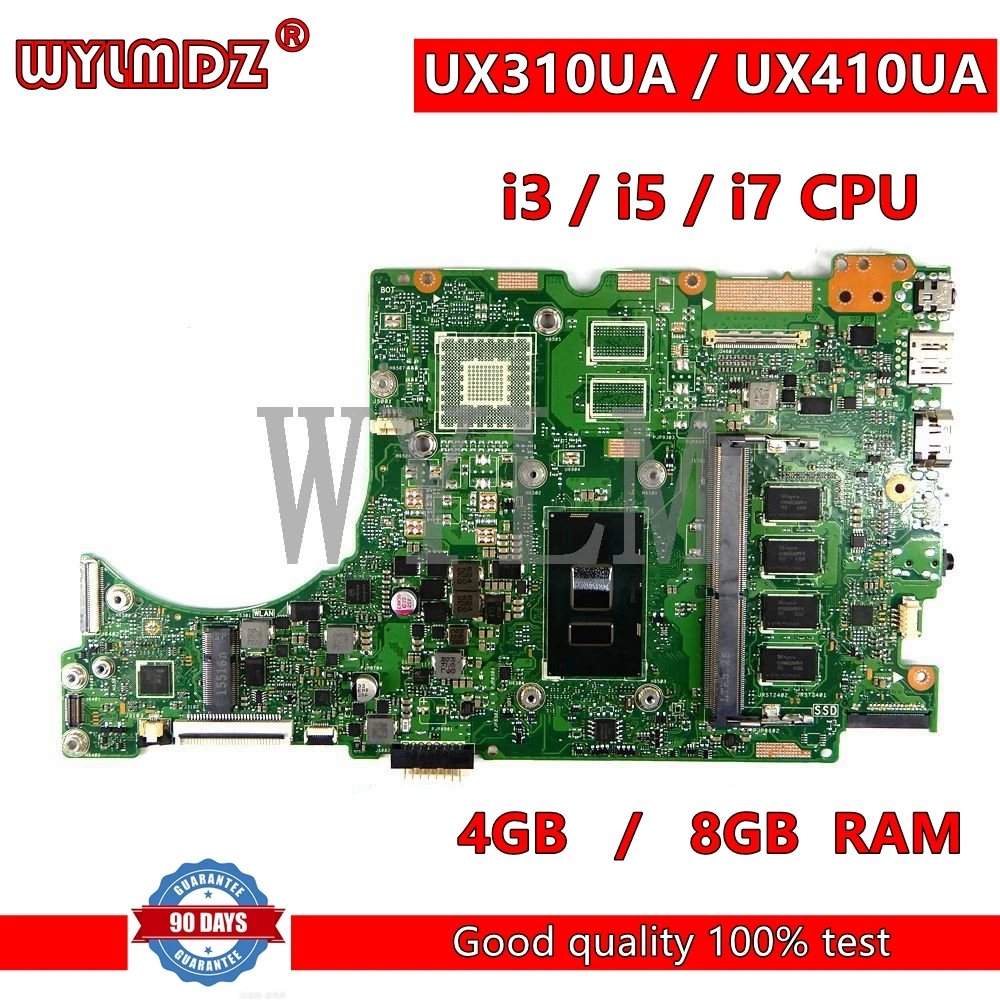 

UX310UA i3/i5/i7 CPU 4GB RAM Mainboard For Asus UX310U UX310UV UX310UQ UX310UA Laptop Motherboard 100% Tested