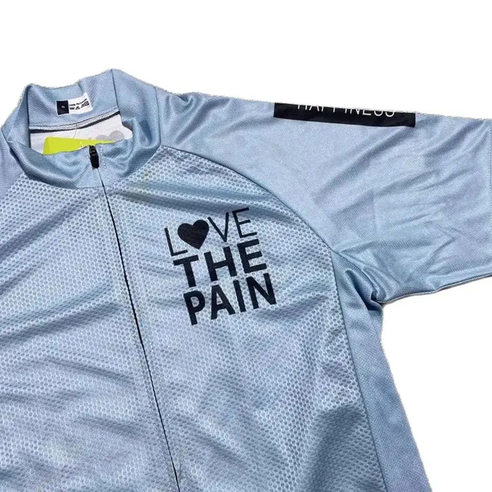 Love The Pain Men\'s Cycling Jersey Summer Breathable Sweatshirt Maillot Ciclismo Vest Sleeveless Run Quick Dry Leisure Clothing