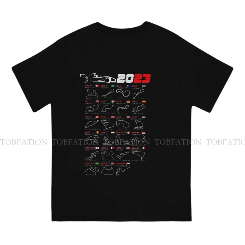 Calendar Hipster TShirts Formulate 1 Male Graphic Fabric Streetwear T Shirt O Neck