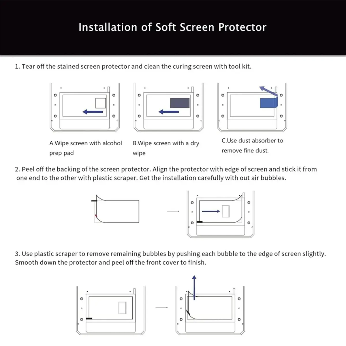 (B63C) 5 PCS 13.6 Inch High Light Transmittance Screen Protector for Anycubic Photon Mono M7 Max 7K Resin 3D Printer