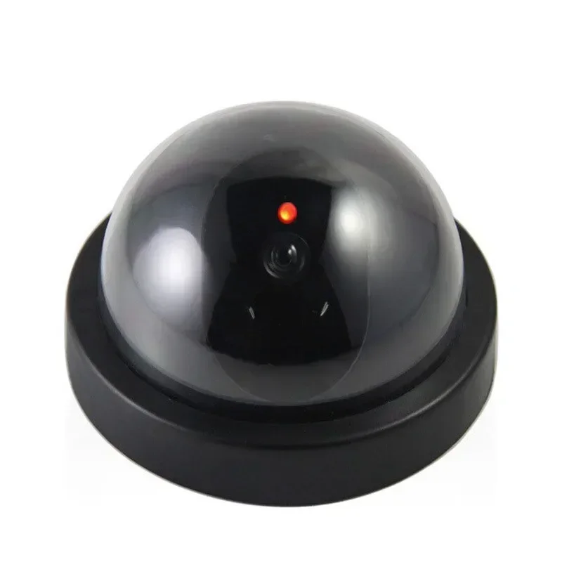 Smart Indoor/Outdoor Dummy Surveillance Camera Home Dome Waterproof  Fake CCTV Security Camera with Flashing Red LED Lights