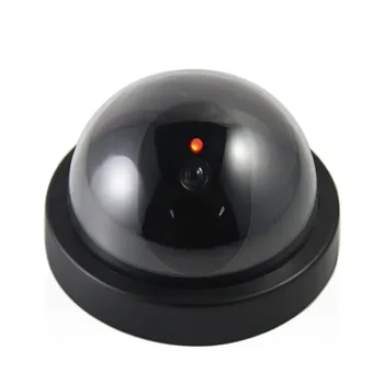 스마트 실내 및 실외 더미 감시 카메라, 홈 돔 방수, 가짜 CCTV 보안 카메라, 깜박이는 빨간색 LED 조명 