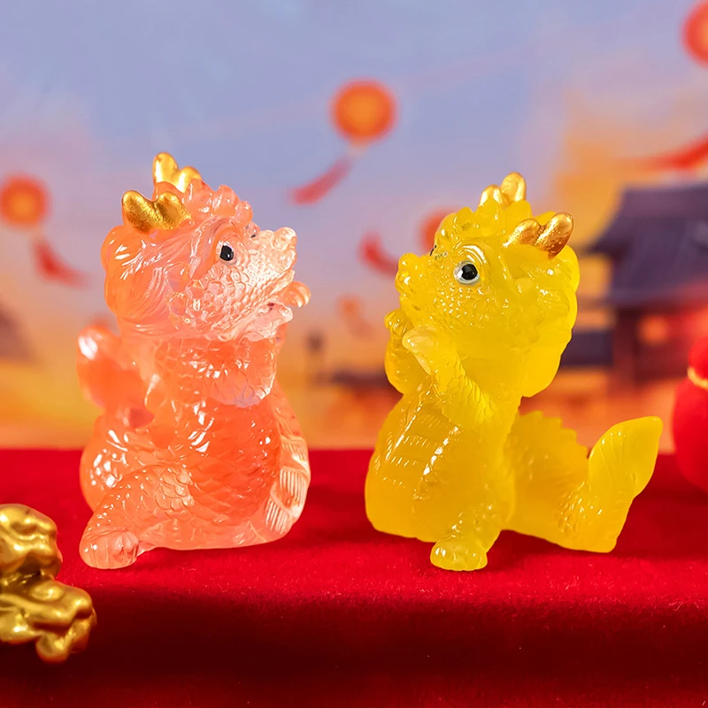 かわいい漫画ドラゴンマイクロランドスケープ、樹脂風景、ポット文化ツール、庭の装飾、ミニチュア、1個