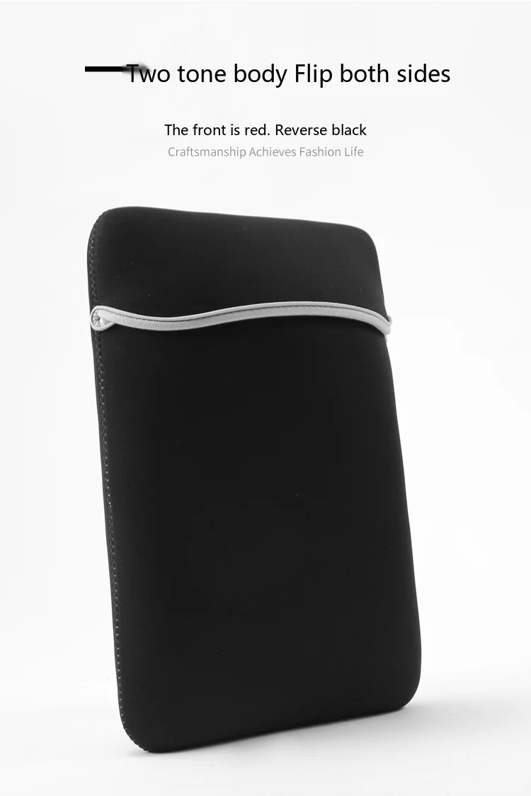 Neopren-Laptop-Hülle 7-17 Zoll Stoßfeste Schutztasche für Notebook und Tablet mit Weichem Futter – Detail 6