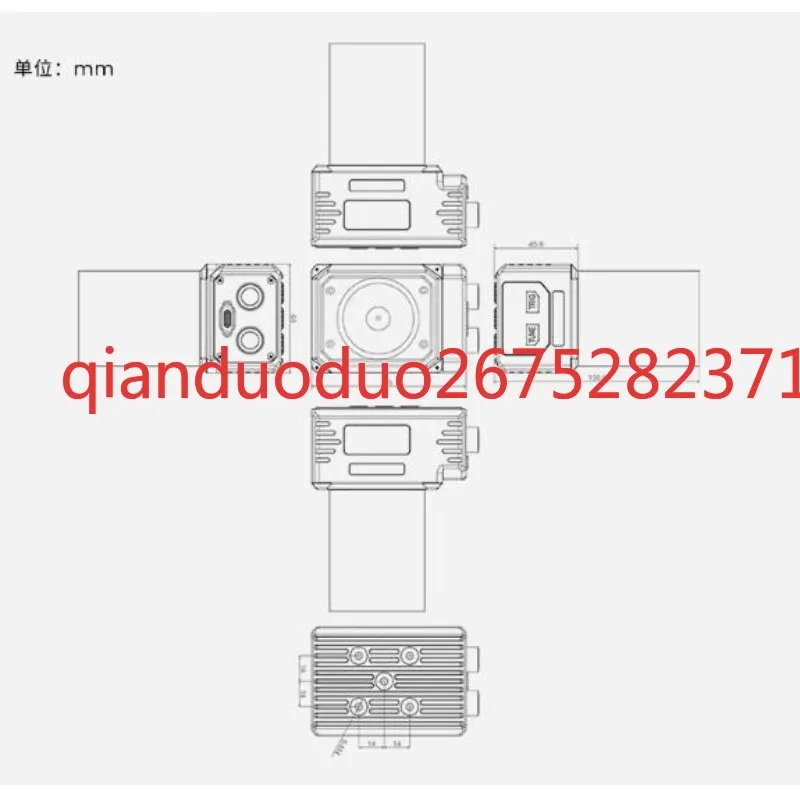 Suitable for Raspberry Pi CM5 Industrial Smart Camera ED-AIC3100 Complex image processing data storage needs