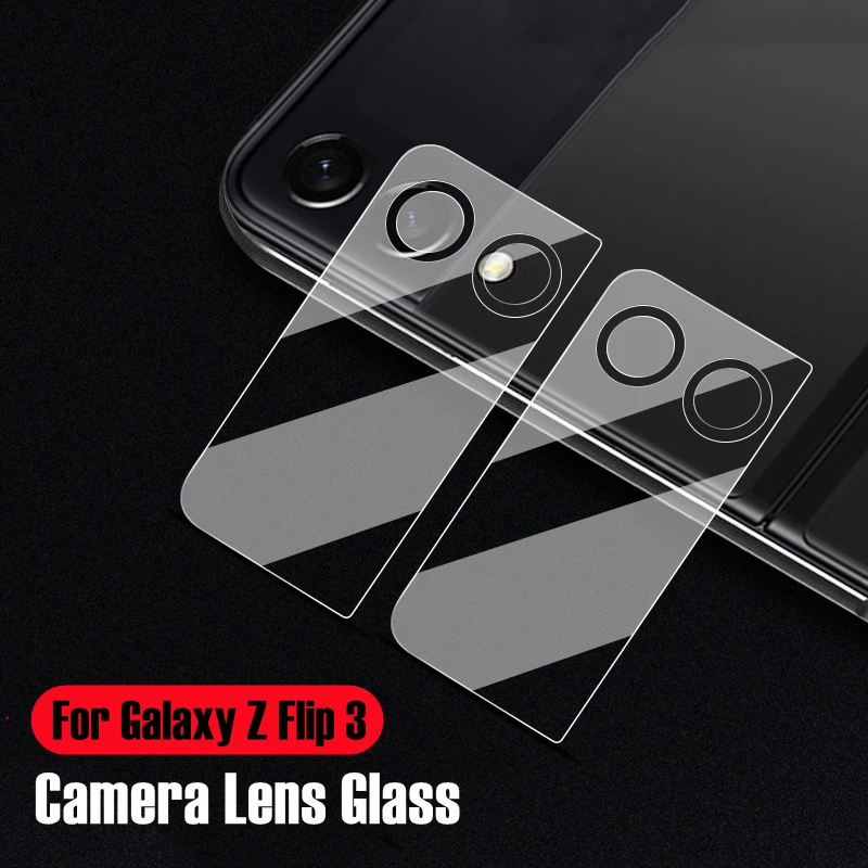 2-1Pack Tempered Glass For Samsung Galaxy Z Flip 3 5G Camera Lens Film Flip3 Screen Protector HD Clear Glass For Galaxy Z Filp3