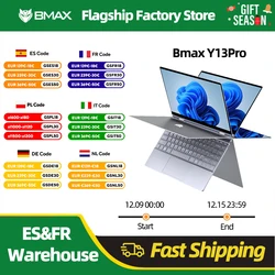 BMAX-ordenador portátil Y13PRO Y14 13,3, Laptop de 14 pulgadas, Windows 11, 16GB RAM, LPDDR5, 512GB SSD, 1920x1080 IPS, Intel N100