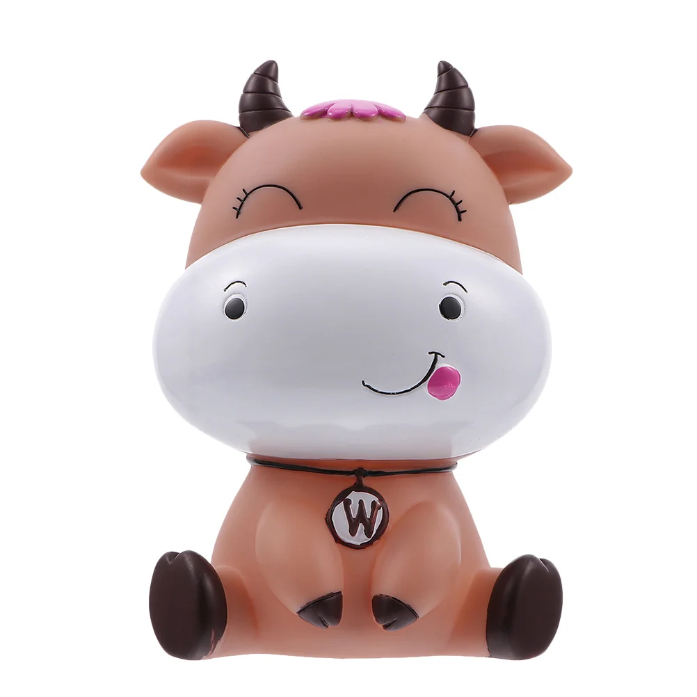 1pc Münze Bank Kinder Geld Sparen Desktop Decor Cartoon Sparschwein Kleine Ändern Container Vinyl Sparen Glas Hause