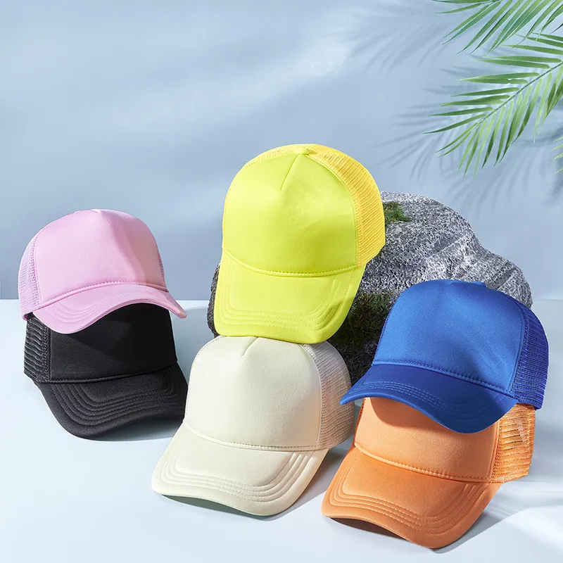 Spring and Summer Breathable Sponge Net Hat Shows that Baseball Cap can be printed with logo Truck driver Outdoor Work Golf Cap