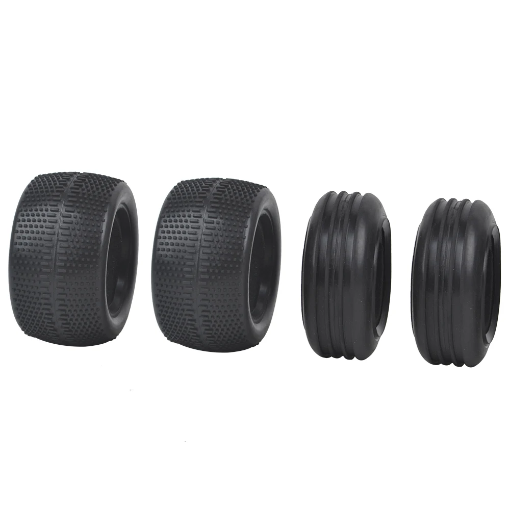 Front Rear Soft Tires for Tamiya DT02/DT01/DF02/DT03/TD2/DN01/Rising Fighter 1/10 2WD Buggy Car