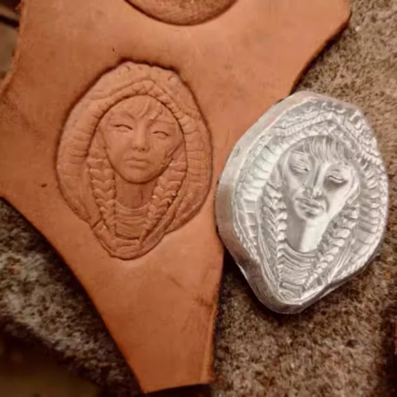 

3D Snake Head Leather Stamping Carving Tool, Leather Embossing Pressing Stamper Aluminum Alloy Craft Tool Custom Logo