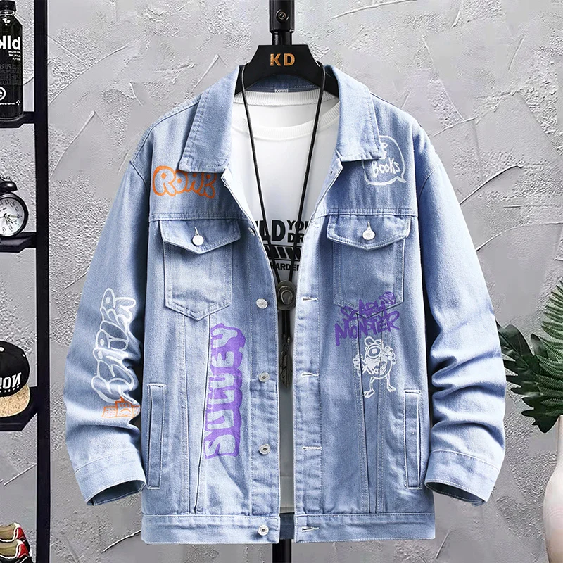 Spring new arrival fashion jeans coat male high quality casual denim jacket men,autumn men's casual jackets,plus-size M-3XL