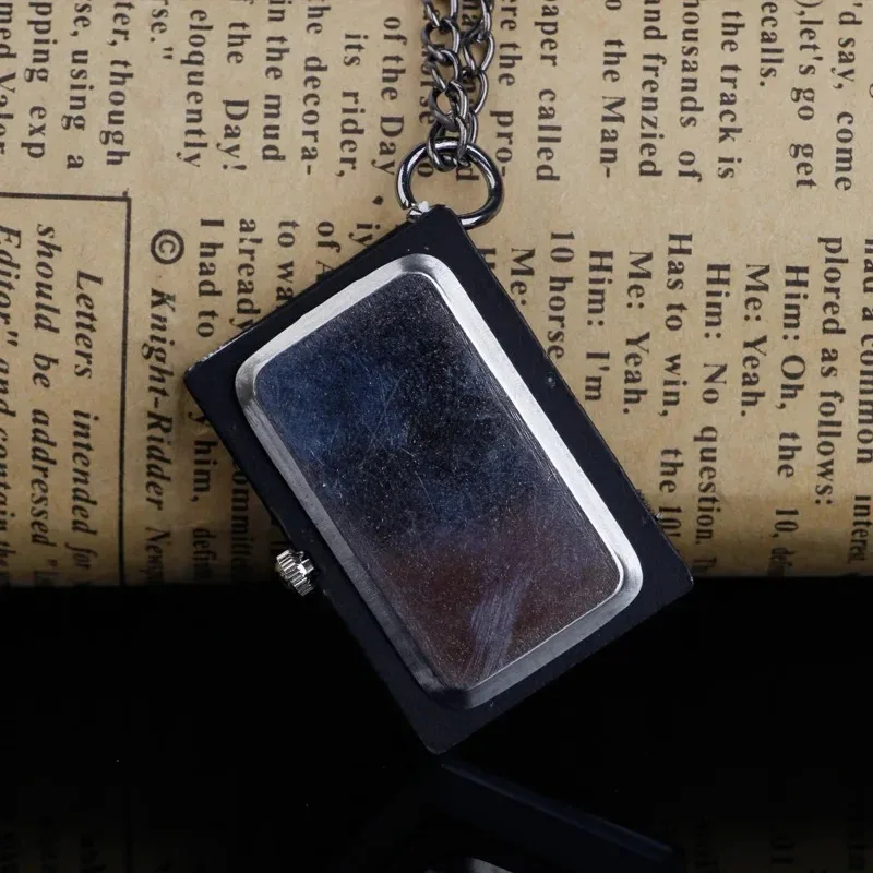 ساعة عصرية سوداء Steampunk عتيقة لسلسلة قلادة ساعة جيب للرجال والنساء أفضل الهدايا Relogio DeBolso