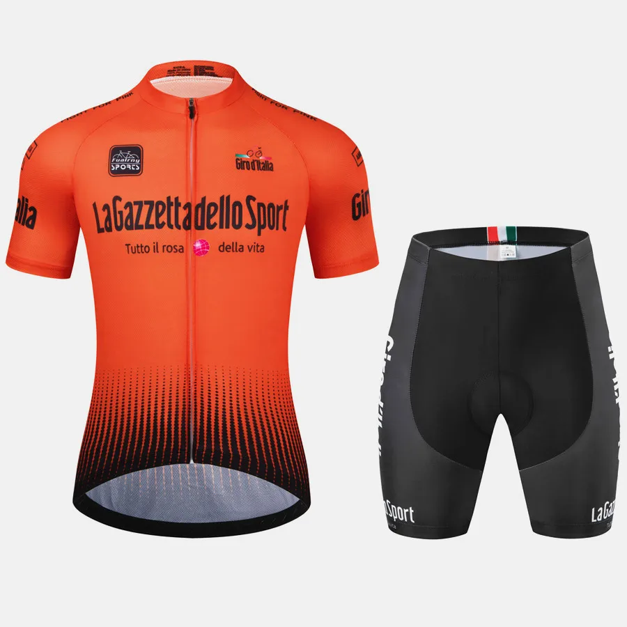 NONE Tour Of Italy Fahrradbekleidung Radtrikot Set Sommer Rennrad Kurzarm Fahrradbekleidung Herren MTB Trikot Set Sportbekleidung 7