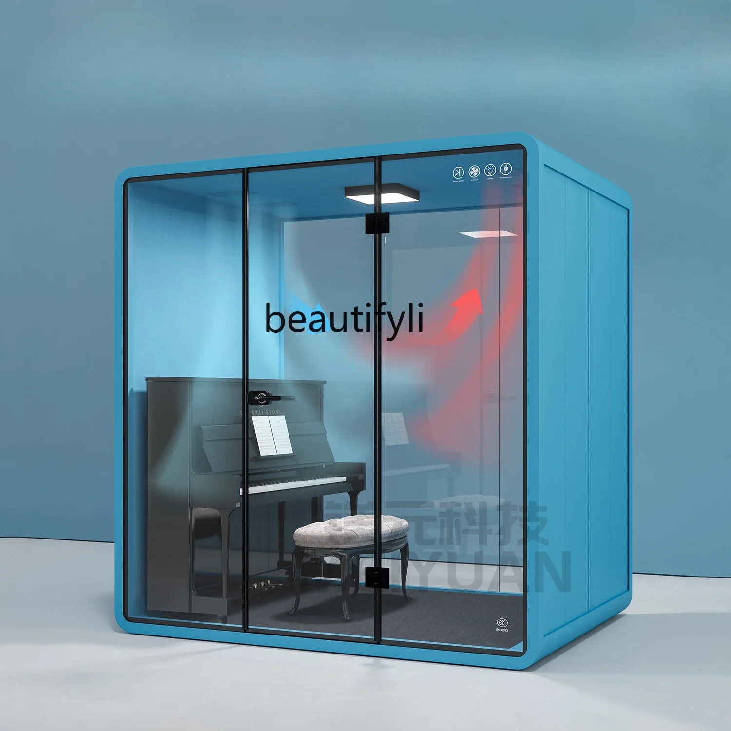 مقصورة عازلة للصوت مفككة A56، غرفة اجتماعات مكتبية مشتركة، غرفة تفاوض صامتة، مكتب متعدد الوظائف