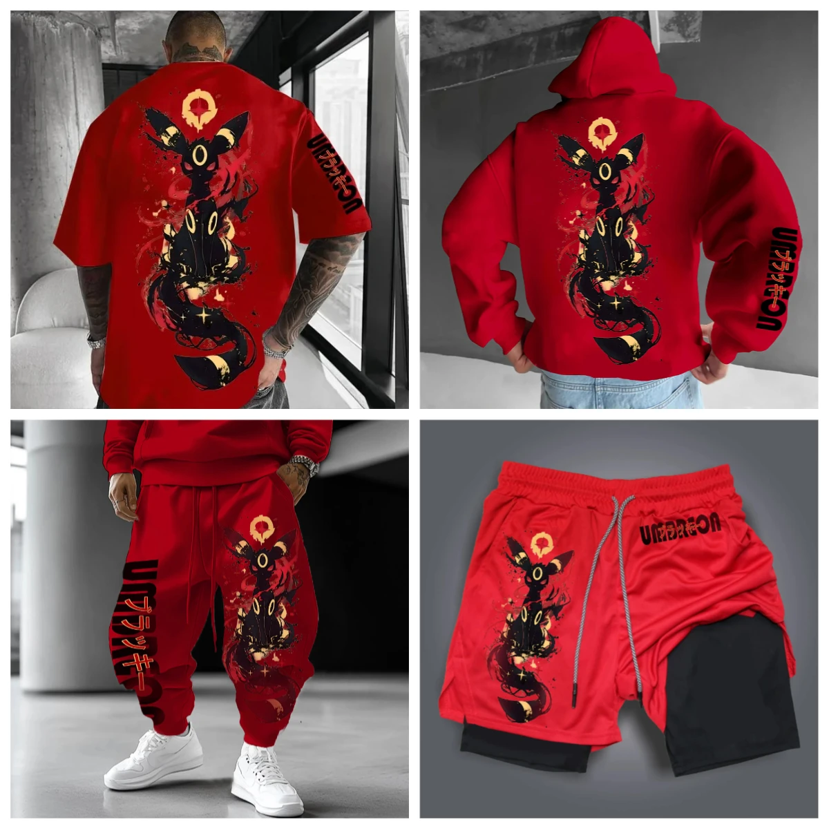 

Trendy Pokemon Anime Print Fashion Street Casual Loose Men's and Women's T-shirts, Hoodies, Shorts and Sport Pants