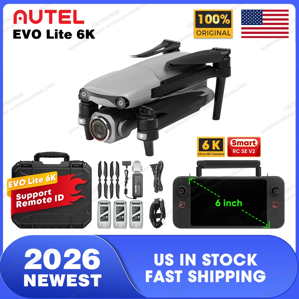 

Дрон Autel Robotics EVO Lite 6K Enterprise Bundle с улучшенной системой передачи данных для профессиональной высококачественной съемки