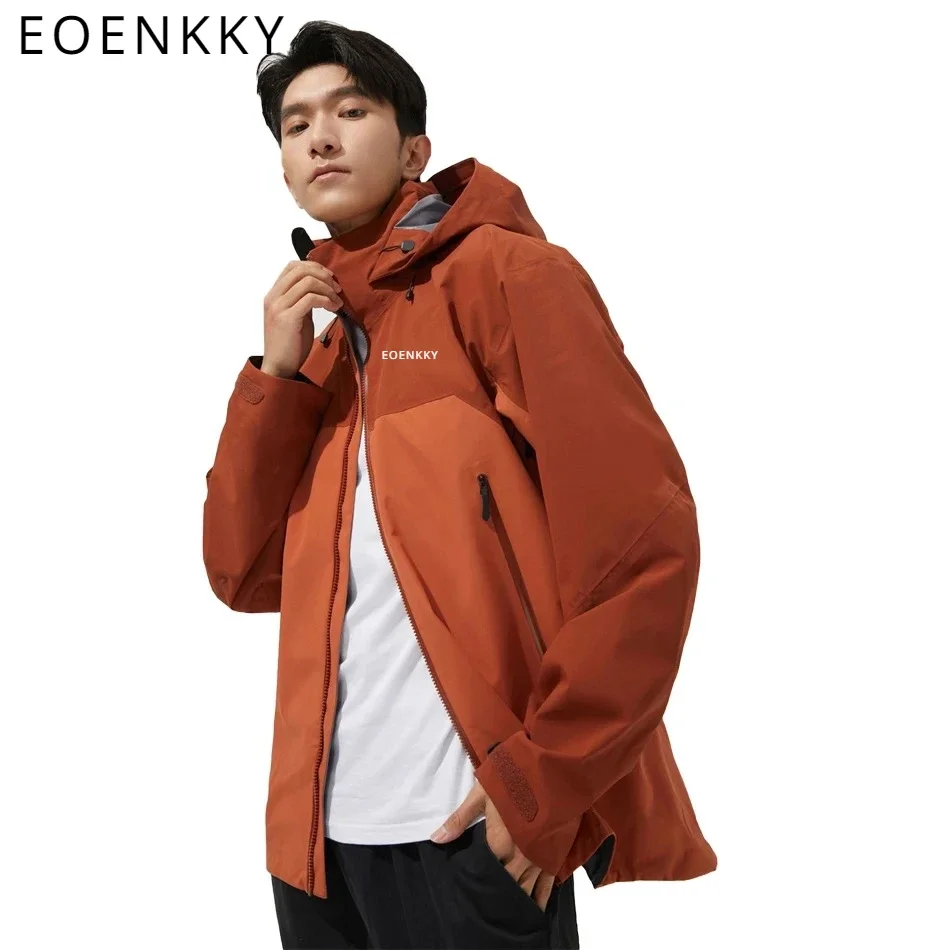 

2024 High Quality EOENKKY Beta ar Outdoor Three-layer Hard Shell Men's Casual Waterproof Lightweight Mountaineering Jacket