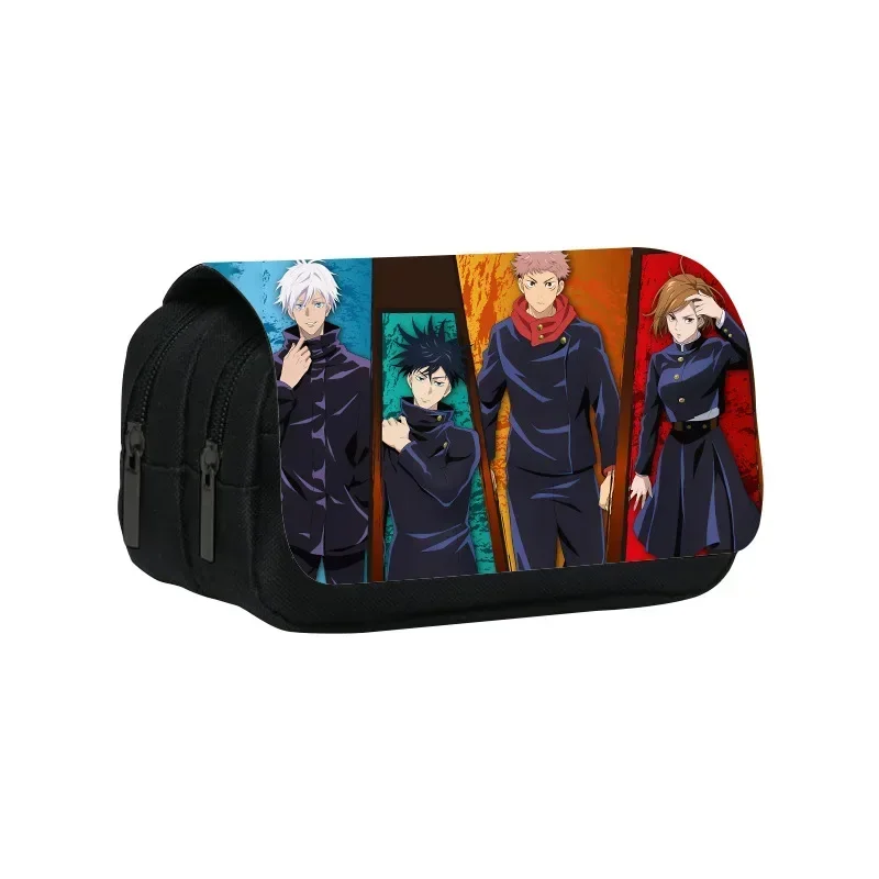 Anime Jujutsu Kaisen, Yuji Itadori, Gojo Satoru Lápis Cases, Pen Bags Box, Saco de maquiagem cosmética, Saco de armazenamento, Bolsa Carteira Presente