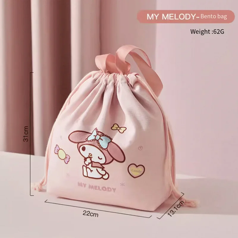 Sanios Hellokittys Cartoon Figure Kawaii Lunch Bag studente ragazza borsa isolamento impermeabile a prova di olio addensare ad alta capacità