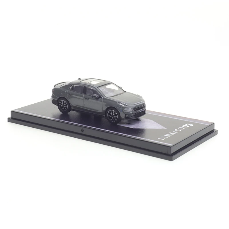 XCarToys 1/64 Lynk & Co03 Grijze Kristallen Doos Auto Legering Speelgoed Motorvoertuig Diecast Metaal Model Kinderen Kerstcadeau speelgoed voor Jongens