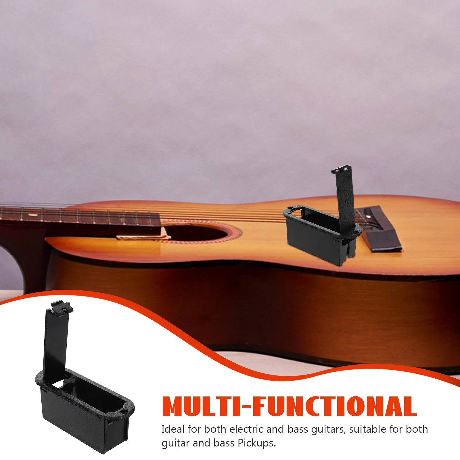 Scatola porta chitarra basso da 3 pezzi Scomparto pickup attivo da 9 V Design in spugna Accessori per chitarra elettrica