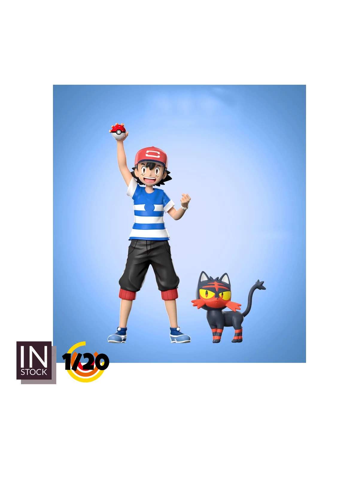 [PREORDER] 1/20 Resin Figure [STS] - Ash Ketchum & Litten