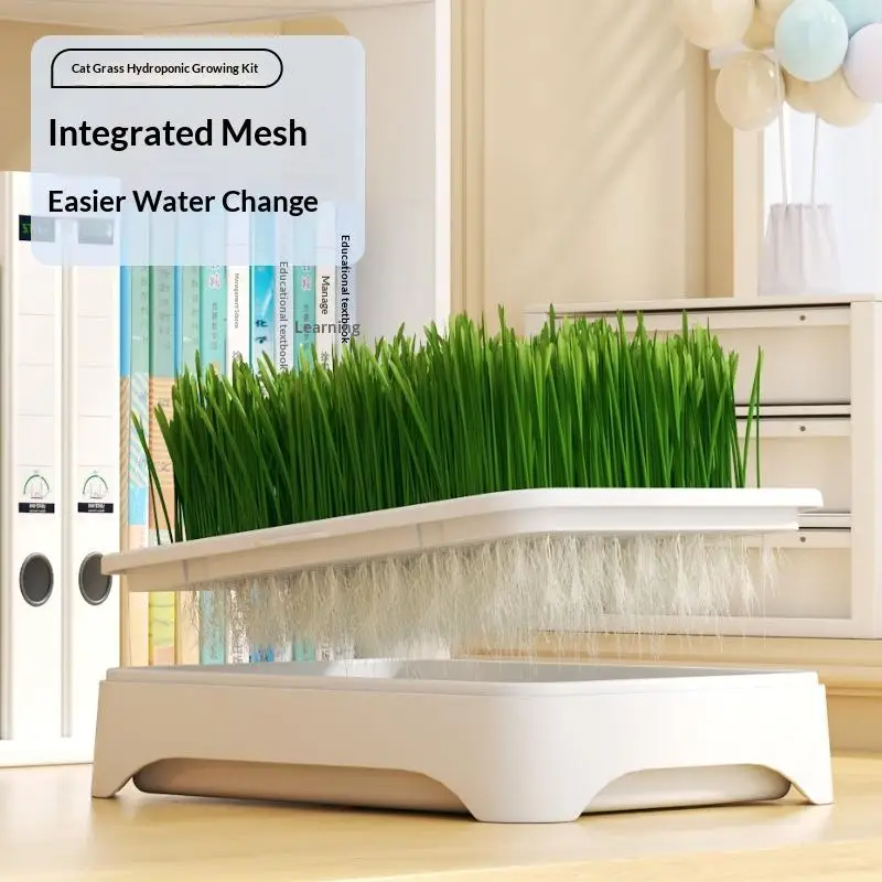 Pet Cat Grass Planting Basin Soilless Culture Wheat Seedling Pot Kitten Grass Hydroponic Device Horticultural Planting Pot