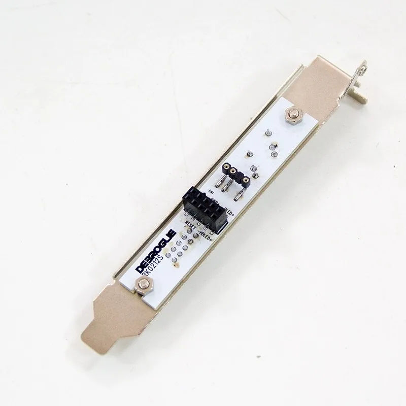 コンピュータケース 外部電源オンポートバッフル ARGB 5V 3Pin ライト付きフロントパネル 取り付けボード 電源+/-、HDD、レスト、電源 SW