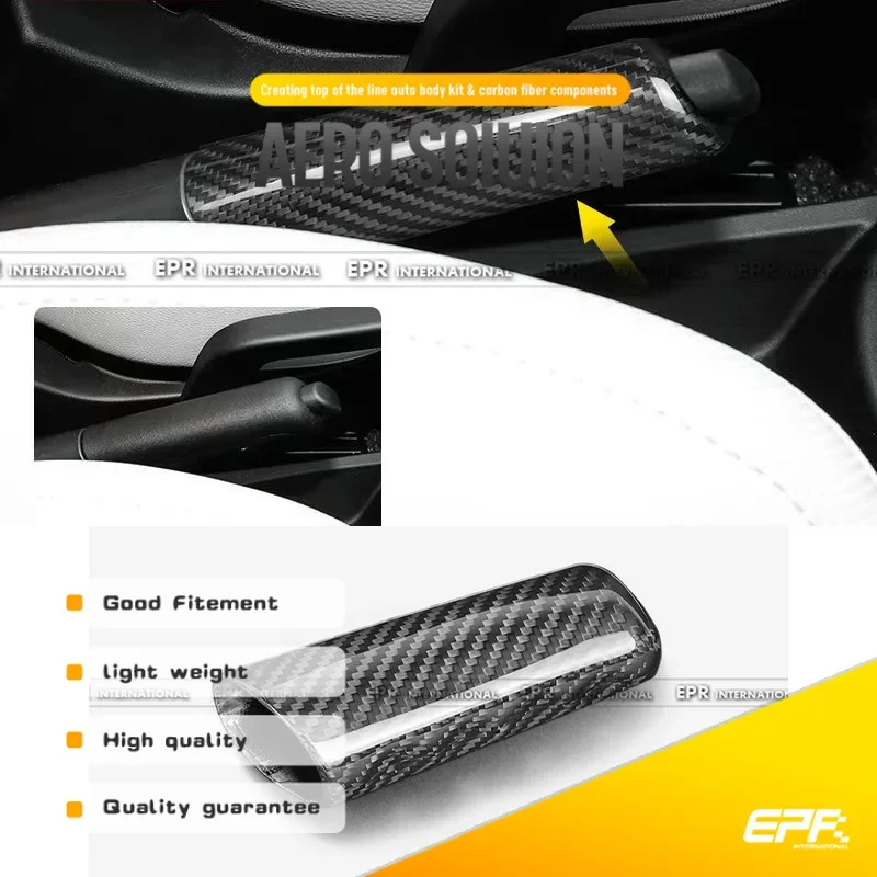 

Fiat Abarth 500 595 695 | Handbrake Cover - High-Quality Carbon Fiber/Leatherette - Sporty Grip & Interior Upgrade