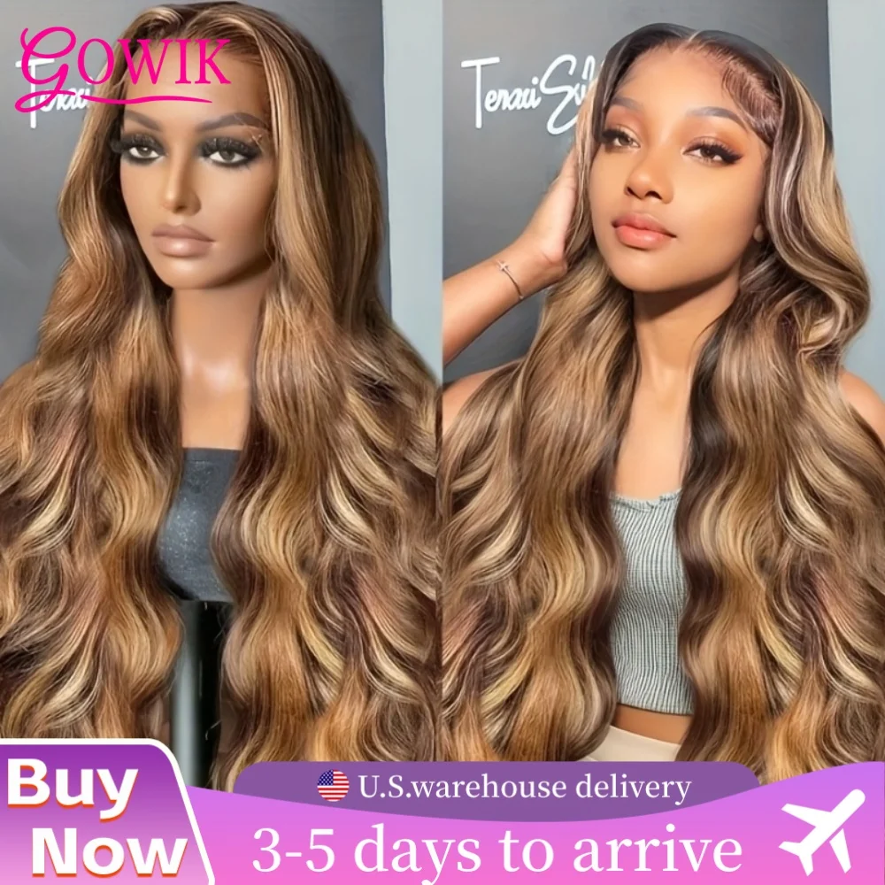 

13x6 427 Highlight Lace Front Wig Human Hair Transparent HD Lace Frontal Wig Body Wave Ombre Human Hair Brazilian For Women