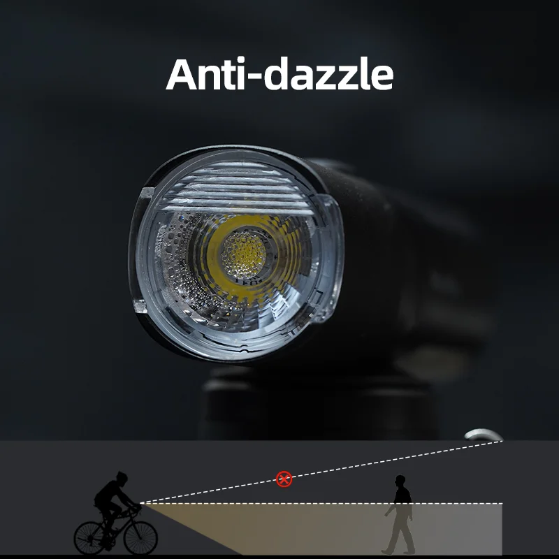 Bicycle Light 800Lumen Bike Headlight 2500mAh Type C Rechargeable Front Bike Light MTB Flashlight IP66 Waterproof Cycling Light