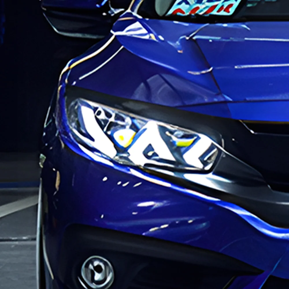 Car Lights for Civic X 10Th 2016-2021 Led Auto Headlights Assembly Upgrade Lamborghini Style Blink Signal Front Lamp Accessories