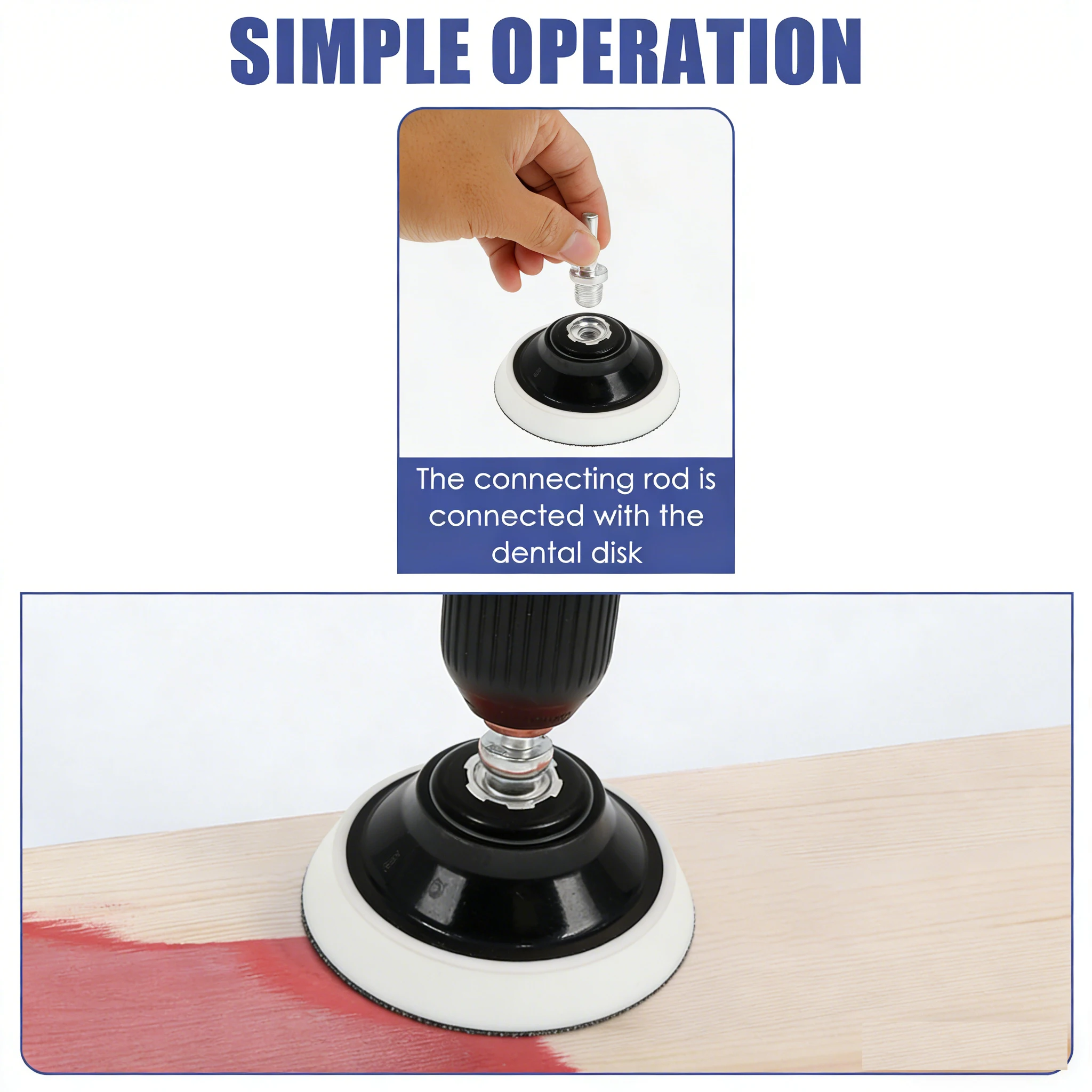 مجموعة ورق صنفرة بخطاف وحلقة مقاس 4 بوصة مكونة من 123 قطعة مع وسادة دعم لصنفرة أعمال النجارة وأشغال المعادن وتطبيقات السيارات