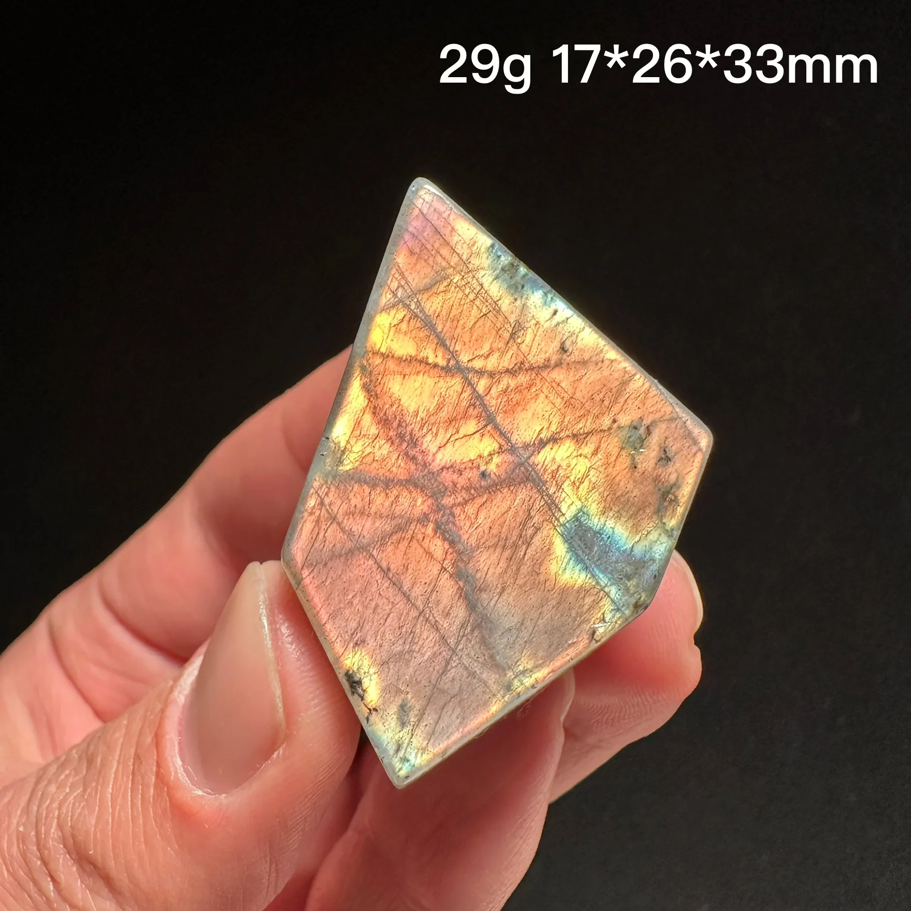 Natural Purple Labradorite Slab Slices Rough Polished Crystal Healing Stone Moonstone Home Decor Shooting under sunlight