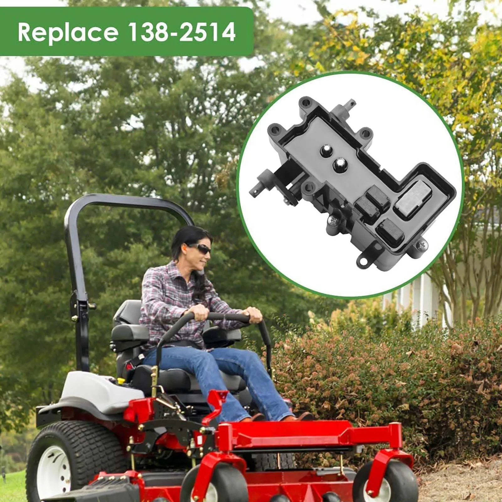 

1 шт. 138-2514 Модуль управления тормозной системой для газонокосилок Toro Exmark, аксессуар для газонокосилок