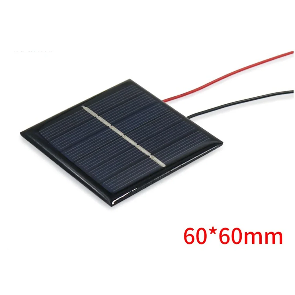 Small Solar Panel 0.4W Solar Panel 60*60mjjhgjhhgjhgj Fghgfhgf  Electronic Components For Garden Light Easy DIY Installation