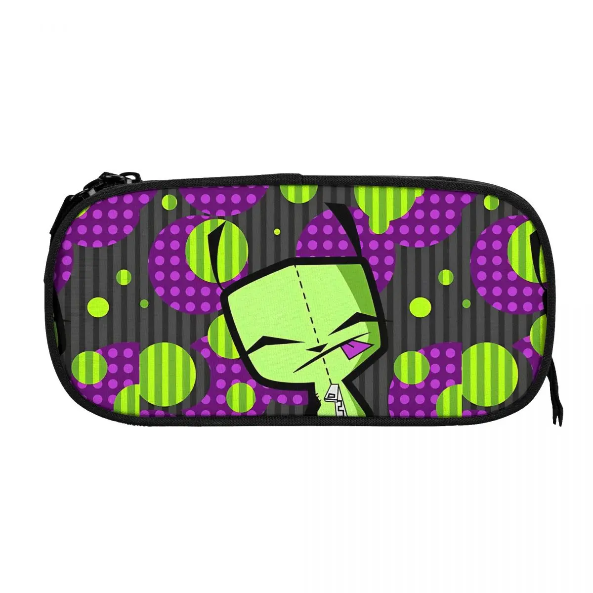 Cute Happy Gir From Invader Zim Pencil Cases Anime Pencilcases Pen Holder for Student Large Storage Bag School Supplies Gift