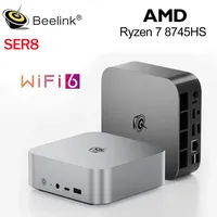 New Beelink Mini Gaming PC SER8 No AI Function With AMD Ryzen 7 8745HS 24G 32G DDR5 1T NVME PCIe4.0 SSD 2.5Gbps Desktop Computer