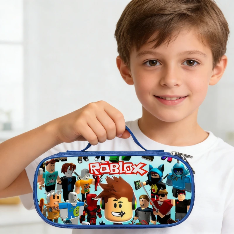 

Hot ROBLOXS Game 3D Printed Pencil Case Exquisite Creativity Cartoon Portable Large Capacity Pencil Box Boys and Girls Gift