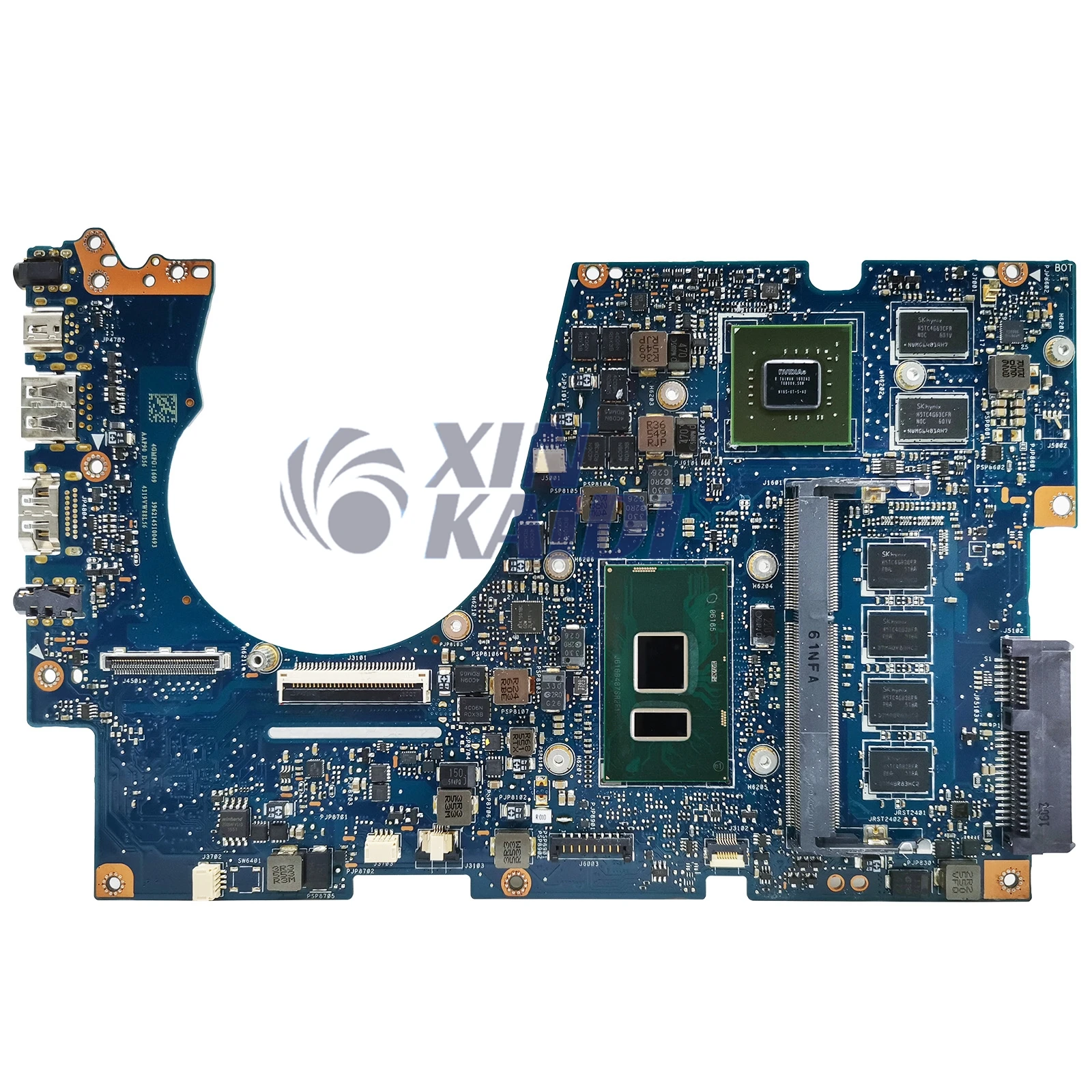 Imagem -03 - Placa-mãe para Asus Zenbook Ux303u Ux303ua Ux303ub Placa-mãe do Portátil I76500u I5-6200u I3-6100u 4gb de Ram Gt940m