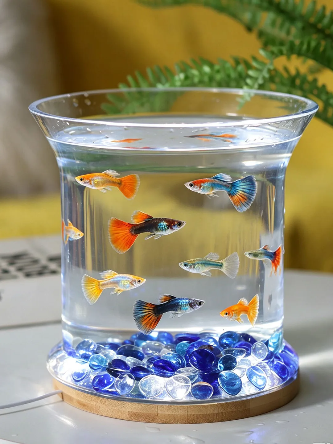 thickened-super-white-transparent-glass-fish-tank-integrated-small-with-light-betta-fish-tank-round-gold-fish-tank-eco-scener