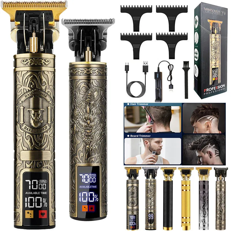 

Free Shipping Lcd Display Cordless Women's Men Professional Electric Beard Body Barber Shop Hair Shaver Haircut Razor Machine