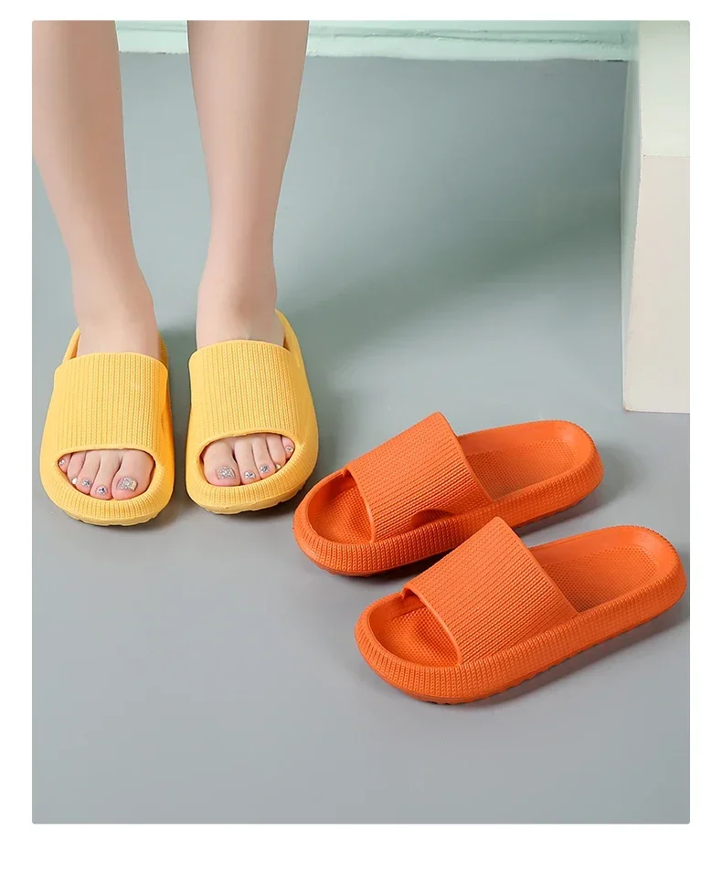 Eva's Simple Herren-Hausschuhe für Herren, Größe 45, Poop-Hausschuhe. Tragen Sie im Sommer eine rutschfeste Schuhe mit weicher Sohle. Und Damenhausschuhe – Detail 15