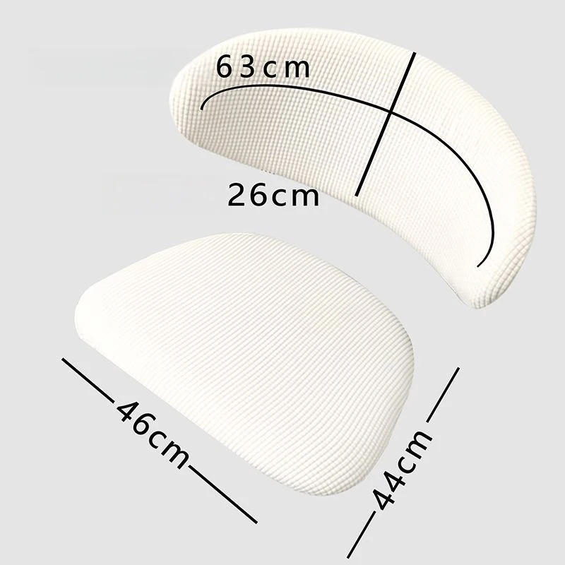 Elastic Dining Chair Cover 1 Set - Split Backrest + Seat Cover, Dustproof Protector for Wood Office Kitchen Table Chairs