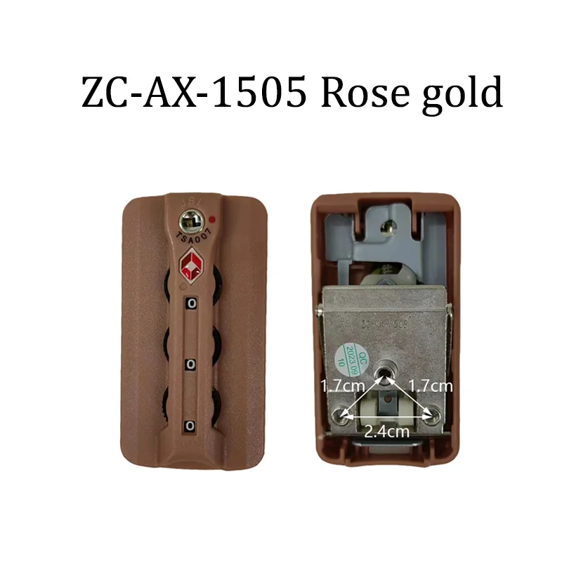 For ZC-AX-1505/ZC-612 Original Baggage Customs Lock Luggage Accessories Combination Lock Simple Portability Anti-theft Security